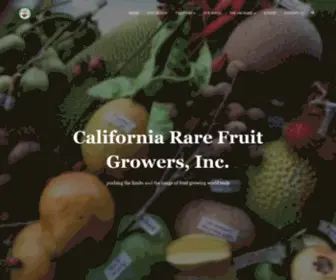 CRFG.org(Pushing the limits and the range of fruit growing world wide) Screenshot