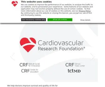 CRF.org(The Cardiovascular Research Foundation (CRF)) Screenshot