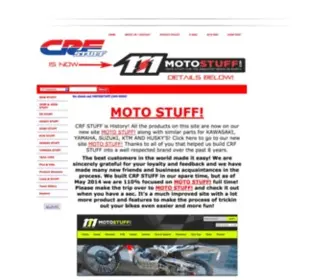 CRFstuff.com(MOTO STUFF) Screenshot