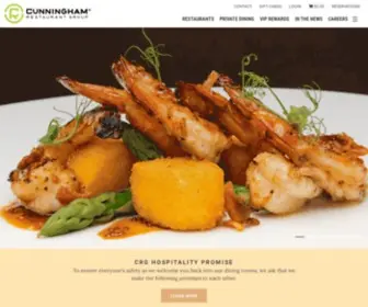 CRgdining.com(Cunningham Restaurant Group) Screenshot