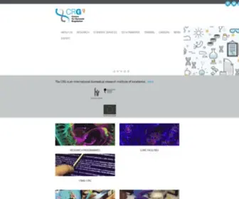 CRG.eu(Centre for Genomic Regulation Website) Screenshot