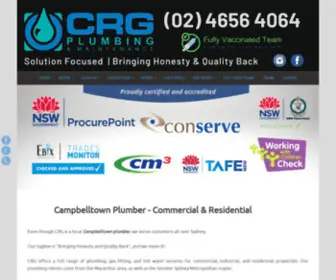 CRGplumbing.com.au(Campbelltown plumber for general or emergency plumbing) Screenshot