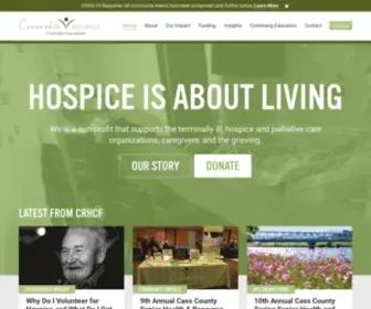 CRHCF.org(Crossroads Hospice Charitable Foundation) Screenshot