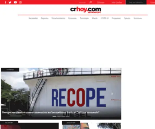 Crhoy.com(/ Noticias 24/7 de Costa Rica / Periódico Digital) Screenshot