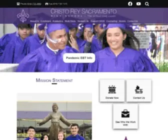 CRHSS.org(Cristo Rey Sacramento) Screenshot