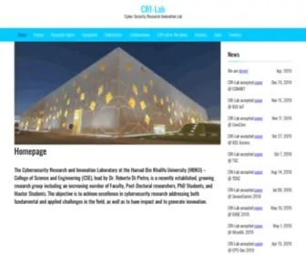 Cri-Lab.net(Homepage) Screenshot