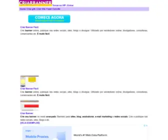 Criarbanner.com(Criar Banner) Screenshot