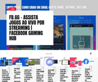 Criaremail.net(Como criar um email Grátis Gmail) Screenshot