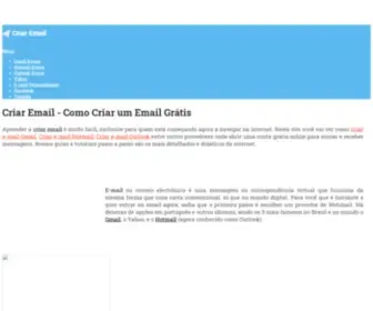 Criaremail.org(Criar Email) Screenshot