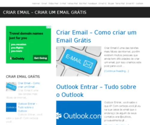 Criaremailgratis.com.br(WordPress) Screenshot