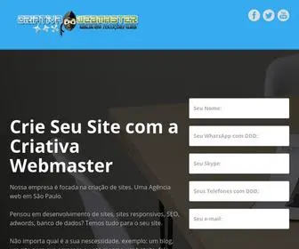 Criativawebmaster.com.br(Criativa Webmaster) Screenshot