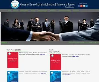 Cribfb.com(Centre For Research On Islamic Banking & Finance And Business) Screenshot