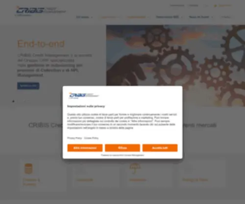Cribisteleservice.it(CRIBIS Credit Management) Screenshot