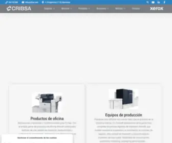 Cribsa.com(Distribuidor oficial Xerox® en Barcelona) Screenshot