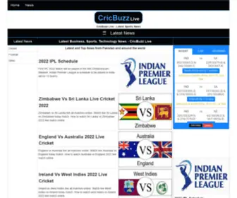 Cricbuzzlive.in(CricBuzz Live Cricket and Sports News) Screenshot