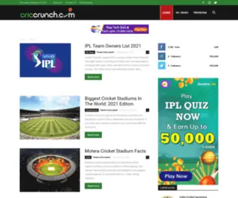 Criccrunch.com(Cricket News) Screenshot