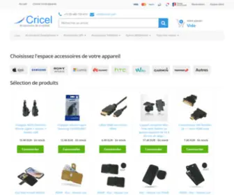 Cricel.com(Accessoires iphone) Screenshot