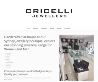 Cricellijewellers.com.au(Cricelli Jewellers) Screenshot