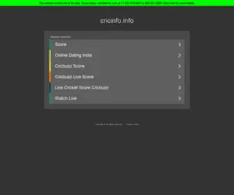Cricinfo.info(Cricinfo info) Screenshot