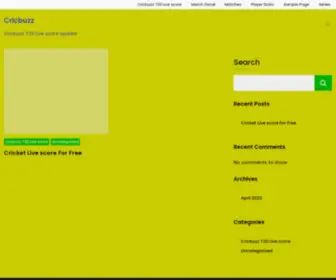 Crickbuzz.ml(India Best Site for Cricket Updates) Screenshot