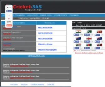 Cricket-365.me(Live Cricket streaming) Screenshot
