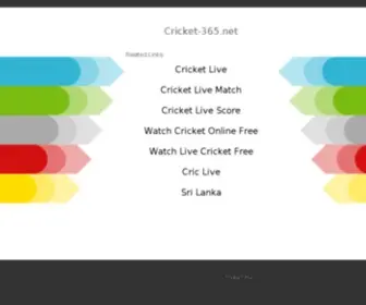 Cricket-365.net(Live Cricket streaming) Screenshot