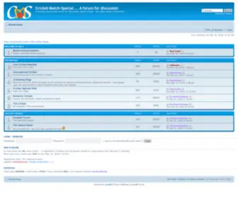 Cricket-Match-Special.com(Cricket Match Special) Screenshot
