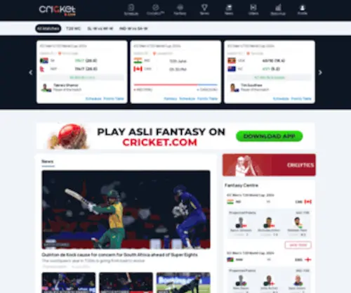 Cricket.com(Live Cricket Score) Screenshot
