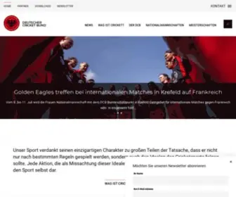Cricket.de(Deutscher Cricket Bund) Screenshot