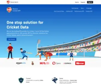 Cricketapi.com(Roanuz Cricket API) Screenshot