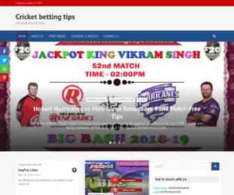 Cricketbettingstipsfree.com Screenshot