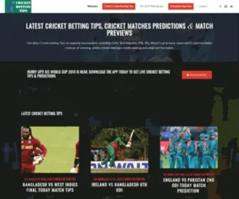 Cricketbettingtips.com Screenshot