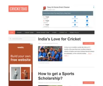 Cricketbio.com(CricketBio) Screenshot