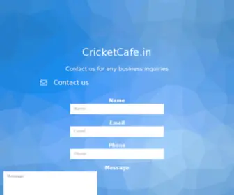 Cricketcafe.in(Cricketcafe) Screenshot