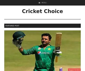 Cricketchoice.com(Cricket Choice) Screenshot