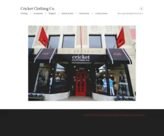 Cricketclothingco.com(Cricket clothing company) Screenshot