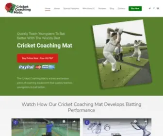 Cricketcoachingmats.com(The Cricket Coaching Mat) Screenshot