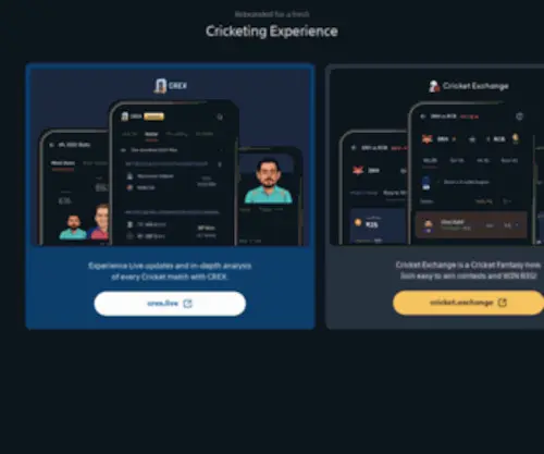 Cricketexchange.in Screenshot