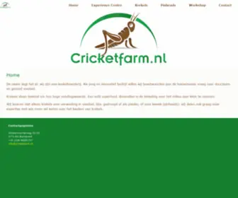 Cricketfarm.nl(Cricketfarm) Screenshot