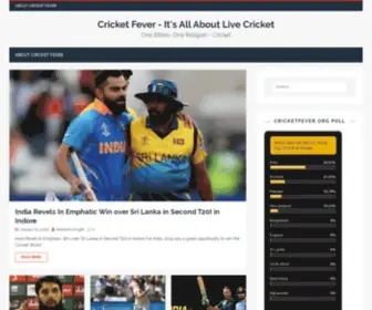Cricketfever.org(Cricket Fever) Screenshot