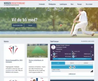 Cricketforbundet.no(Norges Cricketforbund (NCF)) Screenshot