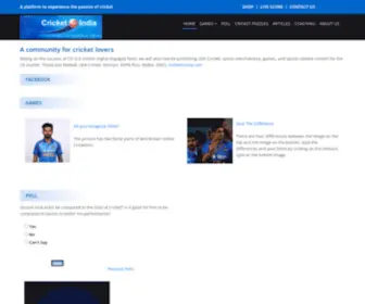 Cricketforindia.com Screenshot