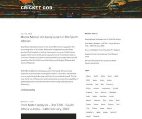 Cricketgod.net(Cricket God) Screenshot