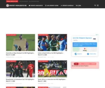 CrickethighlightsHD.com(Cricket Highlights Videos) Screenshot