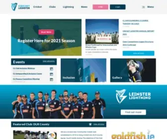 Cricketleinster.ie(Cricket Leinster) Screenshot