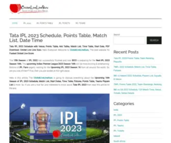 Cricketlivelineguru.com(Tata IPL 2023 Schedule) Screenshot