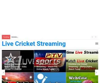 Cricketliveweb.com(Live Cricket Streaming) Screenshot