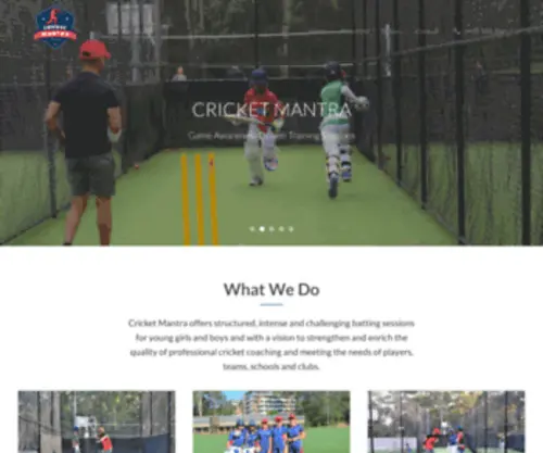 Cricketmantra.com.au(Challenge the way you train) Screenshot