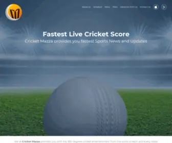 Cricketmazza.com Screenshot