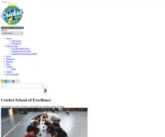 Cricketschool.co.za(Cricket School of Excellence) Screenshot